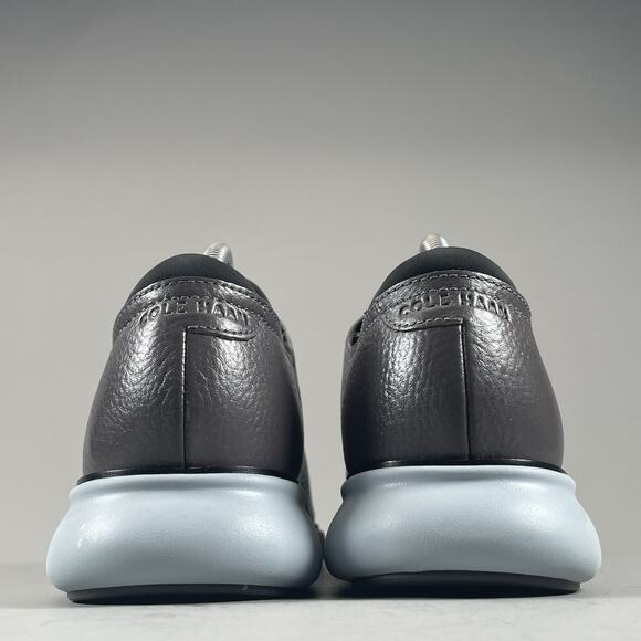 Cole Haan 2.ZERØGRAND Lined Laser Wingtip Men 8 M Gray Pebbled Casual Dress Shoe - Picture 3 of 8